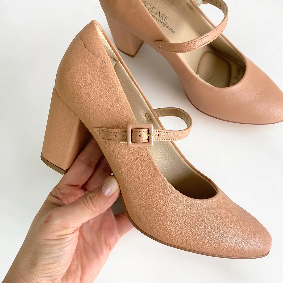 TESTE - MODARE - Sapato Scarpin Feminino Boneca Salto Grosso - Imagem 3