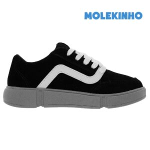 TESTE - MOLEKINHO - Tênis Casual Infantil Menino Molekinho Confortável Camurça
