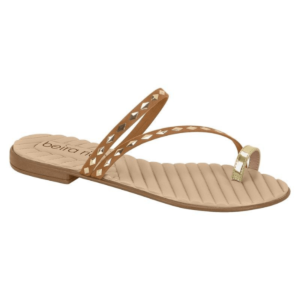 TESTE - BEIRA  RIO - Sandália Feminina Beira Rio Rasteira Strass